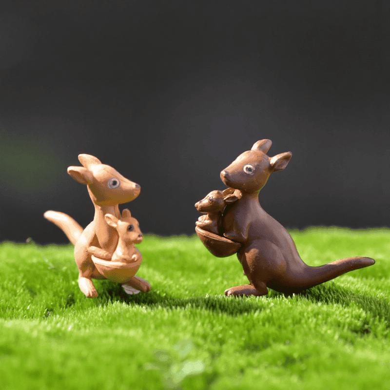 Pot Bonsai Cheap Fairy Garden Accessories Wild Animal Little Kangaroo Model Ornaments Cute Small Animal Statue Similation Resin Craft Home Car Decoration Succulent Plants Home Decor Doll