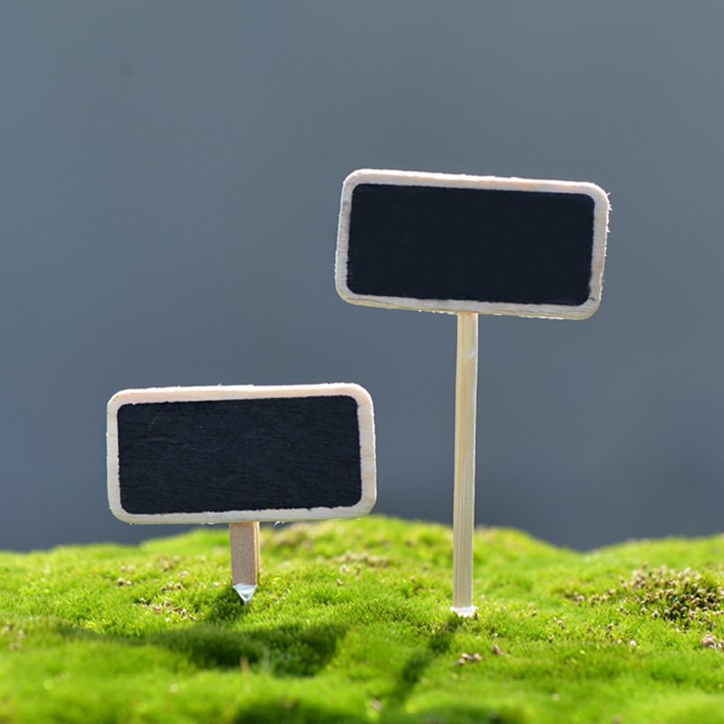 Moss Fairy Garden Micro Landscape Miniature Garden Fairy Garden Decoration Fairy Garden Accessories Fairy Garden Ornament Fleshy Wood Small Blackboard Original