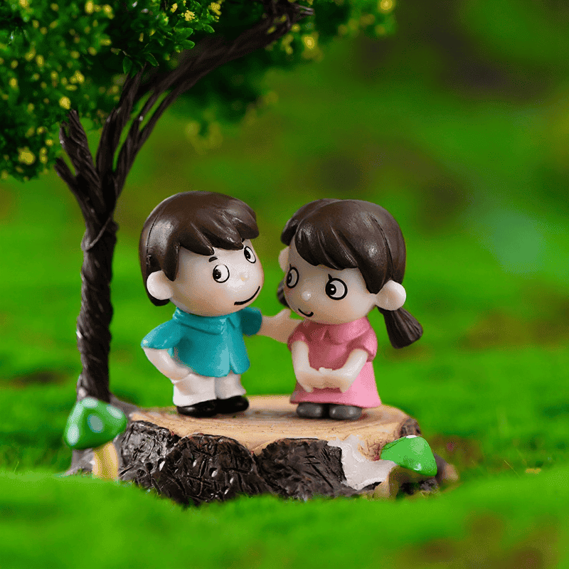 Moss Fairy Garden Micro Landscape Miniature Garden Fairy Garden Decoration Fairy Garden Accessories Lovers Fairy Garden Decoration Fairy Garden Accessories Shy Lovers Diymaterial Landscaping Decorate