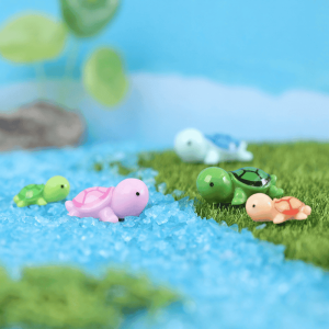 5 Pcs Colorful Mini Turtle Diy Toys Crafts Figure Moss Terrarium Fairy Garden Ornament Landscape Decor Home Decor Picture From Fairy Garden Supplies