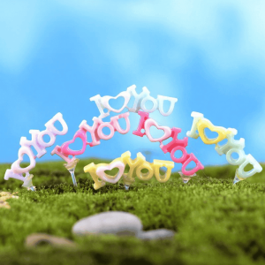 Mini Fairy Garden Accessories Supplies Micro Landscape Miniature Garden Fairy Garden Ornament Love Small Fairy Garden Decoration Love Diy Assemble Wholesale Fairy Garden Accessories Toys