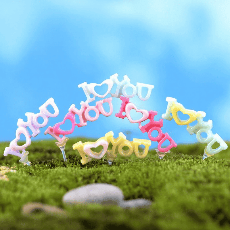 Mini Fairy Garden Accessories Supplies Micro Landscape Miniature Garden Fairy Garden Ornament Love Small Fairy Garden Decoration Love Diy Assemble Wholesale Fairy Garden Accessories Toys