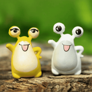 Mini Fairy Garden Animals Micro Landscape Pot Bonsai Miniature Garden Fairy Garden Ornament Lovely Exophthalmos Frogs Doll Combination Diy Assemble Toys Fairy Garden Decoration Aquarium Fairy Garden Accessories