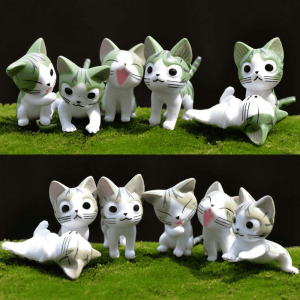 Resin Crafts Accessories Decor Animals Chis Cats Doll Toy Figurine Toys Succulent Plants Terrariums Fairy Garden Ornament Pot Bonsai Fairy Garden Accessories Child Gift