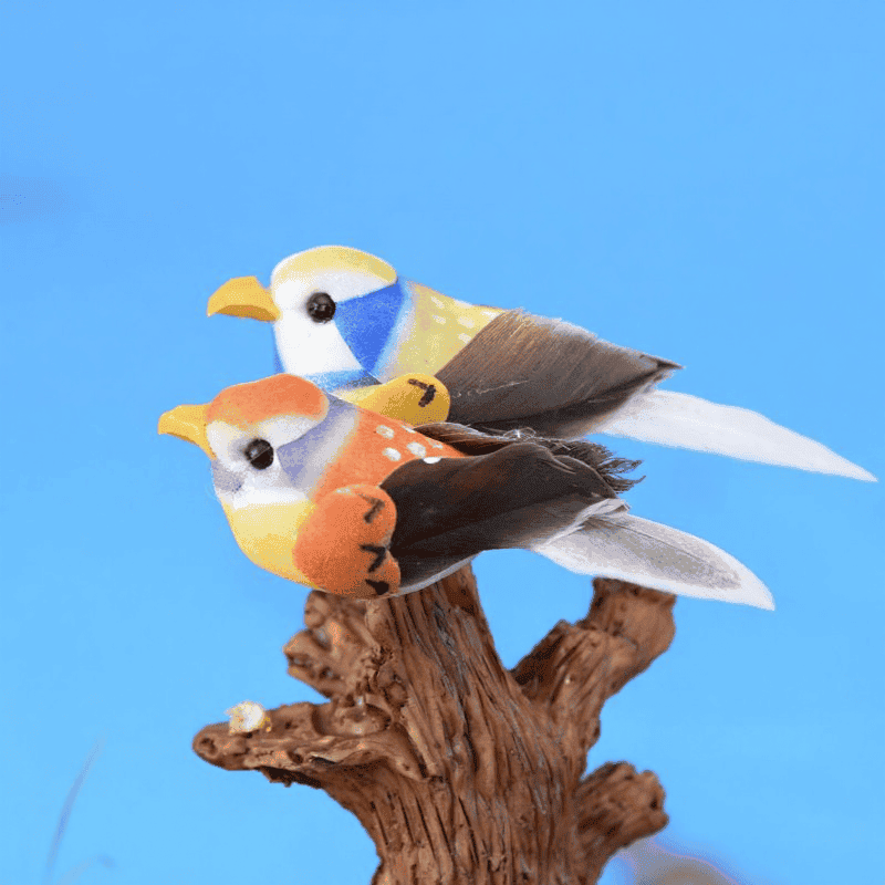 Mini Fairy Garden Animals Birds Nest Resin Eggs Pot Bonsai Micro Landscape Miniature Garden Terrariums Fairy Garden Decoration Wholesale Fairy Garden Accessories Tree Diy Material Decorate Landscaping Emulational Small Birds