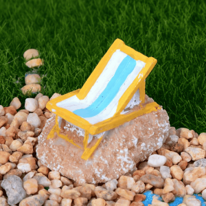 Pot Bonsai Moss Fairy Garden Furniture Micro Landscape Miniature Garden Terrariums Fairy Garden Ornament Beach Chair Diy Assemble Fairy Garden Decoration Fairy Garden Accessories Toys Wholesale