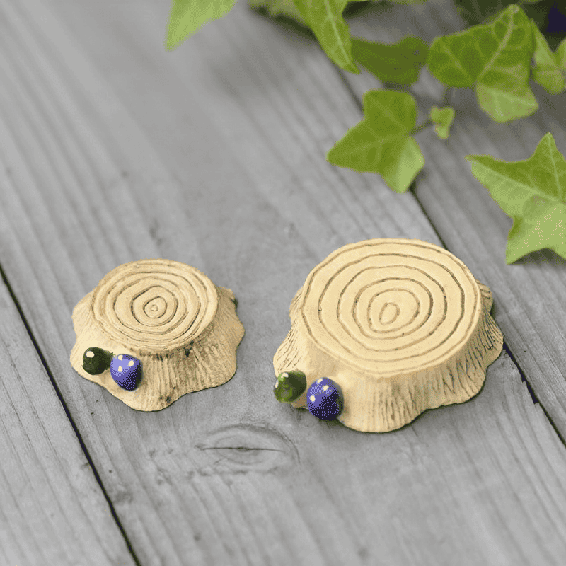 Wholesale Fairy Garden Supplies Micro Landscape Miniature Garden Pot Bonsai Fairy Garden Ornament Resin Stump Mushroom Thread Wood Pile Stool Stub Terrariums Fairy Garden Decoration Fairy Garden Accessories Diy