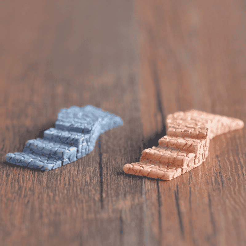 Pot Bonsai Mini Resin Craft Stone Step Path Stair Miniature Fairy Garden Road Home Houses Decoration Mini Craft Micro Landscaping Decor Diy Accessories