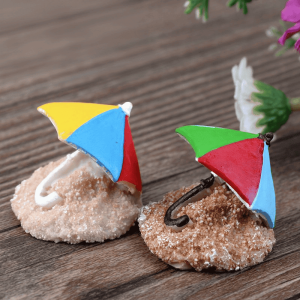 Mini Fairy Garden Accessories Pot Bonsai Micro Landscape Terrariums Miniature Garden Fairy Garden Ornament Resin Beach Umbrella Diy Assemble Fairy Garden Decoration Fairy Garden Toys Wholesale Supply