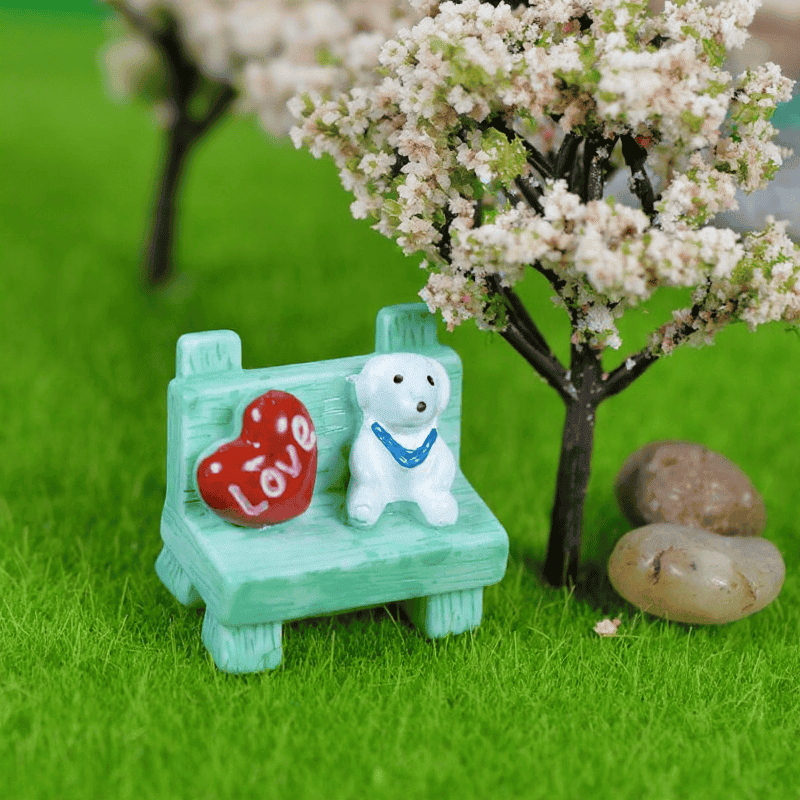 Pot Bonsai Moss Fairy Garden Terrariums Micro Landscape Miniature Garden Ecology Bottle Fleshy Pot Decorate Small Dog Sand Chair Material Accessories