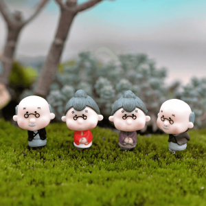 Moss Fairy Garden Micro Landscape Miniature Garden Fairy Garden Decoration Fairy Garden Accessories Grandpa Grandma Original Doll Diy Assemble Image From Fairy Garden Supplies
