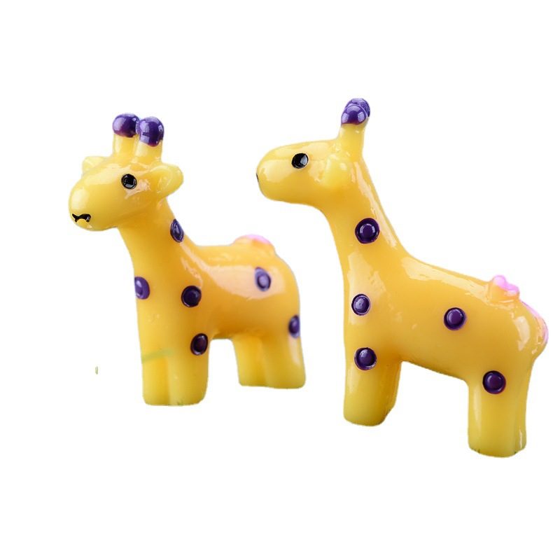 Moss Fairy Garden Micro Landscape Miniature Garden Fairy Garden Decoration Fairy Garden Accessories Adorable Version Cartoon Lovely Yellow Curly Tail Plum Blossom Deer Diy Assemble Wholesale Picture From Fairy Garden Supplies