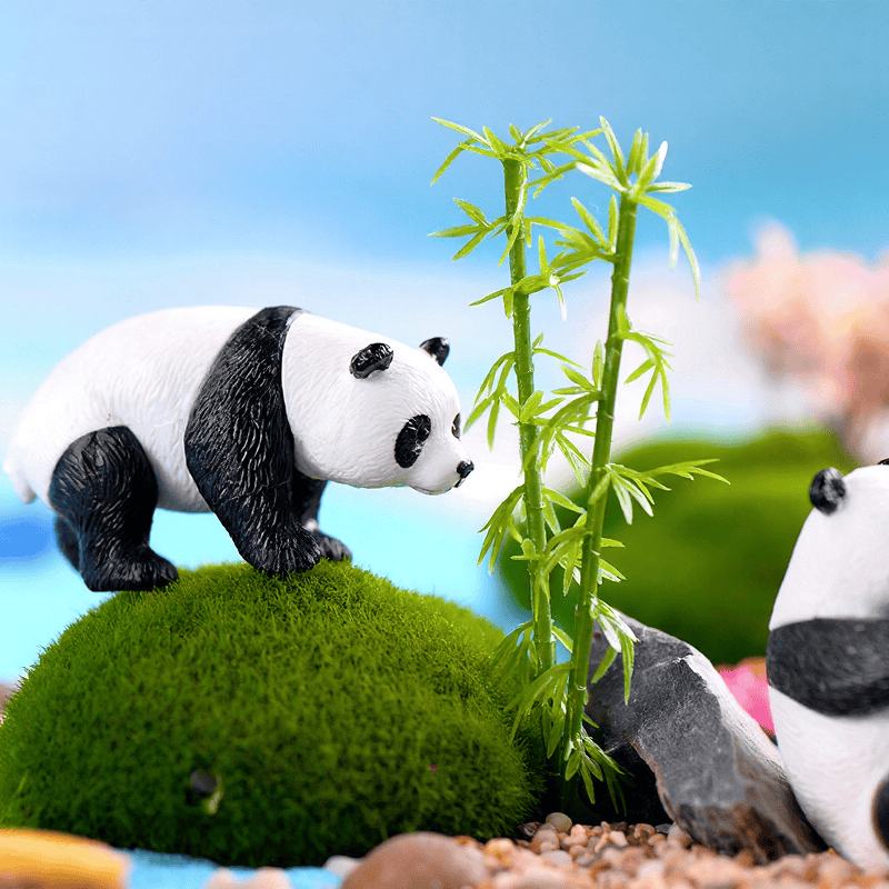 Miniature Giant Panda Figurines Simulation Bamboo Panda Animal Model, Micro Landscape PVC Crafts for Garden, Cake Decoration Home Decor Picture of Fairy Garden Supplies Miniature Giant Panda Figurines Simulation Bamboo Panda Animal Model, Micro Landscape Pvc Crafts For Garden, Cake Decoration Home Decor Photo From Fairy Garden Supplies