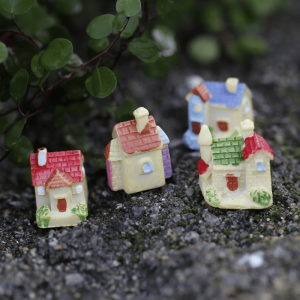 Moss Fairy Garden Micro Landscape Miniature Garden Ornament Cartoon Mini Three-dimensional Small Villa Ecological Bottle, Diy Assembly Fairy Garden Accessories