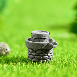 Moss Fairy Garden Micro Landscape Miniature Garden Original Green Plants Gift Zakkaresin Emulational Stone Mill Decorate Fairy Garden Decoration Fairy Garden Accessories