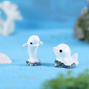 White Dolphin Fairy Garden Ornament Mediterranean Aegean Sea Style Mini Aquarium Decoration Micro Landscape Miniature Garden Accessory Photo Of Fairy Garden Supplies