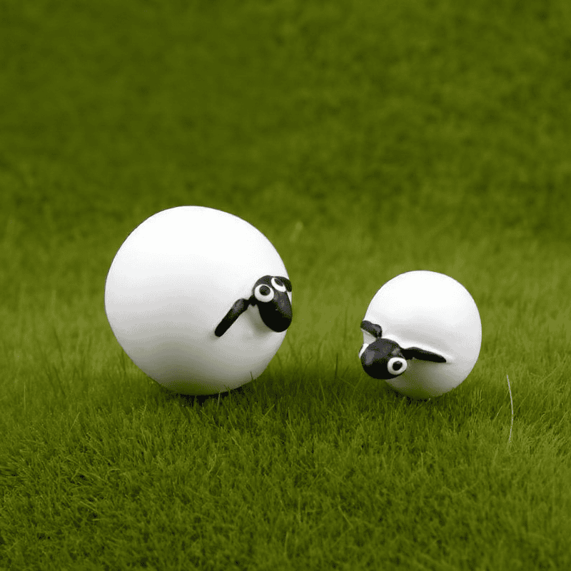 Mini Sheep Fairy Garden Ornament Resin Moss Micro Landscape Miniature Garden Decoration, Diy Fairy Garden Accessories Photo From Fairy Garden Supplies