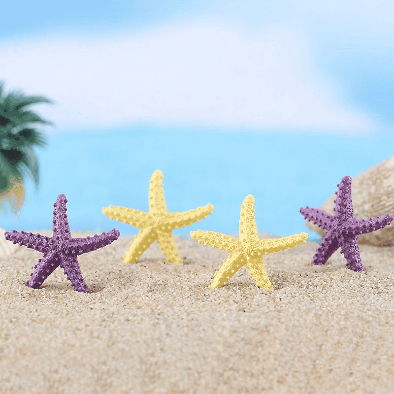 Mediterranean Starfish Fairy Garden Ornament Resin Sea Star for Micro Landscape, Miniature Garden & Terrarium Decoration Mediterranean Starfish Fairy Garden Ornament Resin Sea Star For Micro Landscape, Miniature Garden &Amp; Terrarium Decoration