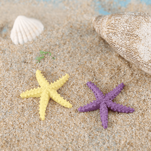 Mediterranean Starfish Fairy Garden Ornament Resin Sea Star For Micro Landscape, Miniature Garden &amp; Terrarium Decoration