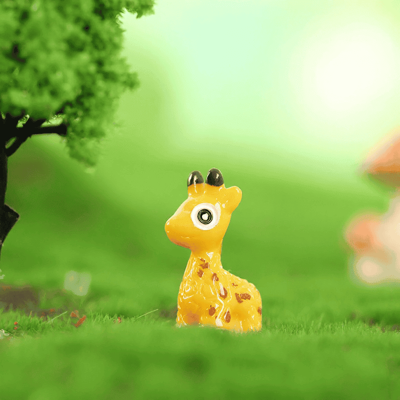 Resin Sika Deer Fairy Garden Figurine Mini Deer Ornament For Moss Micro Landscape Succulent Plants Miniature Garden Decor Fairy Garden Accessories