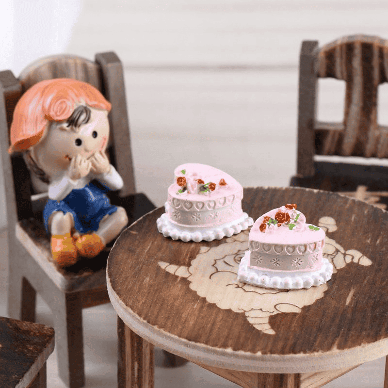 Moss Fairy Garden Micro Landscape Miniature Garden Succulent Plants Fairy Garden Decoration Fairy Garden Accessories Toy Figurine Fairy Garden Decoration Fairy Garden Accessories Love Cake Diymaterial