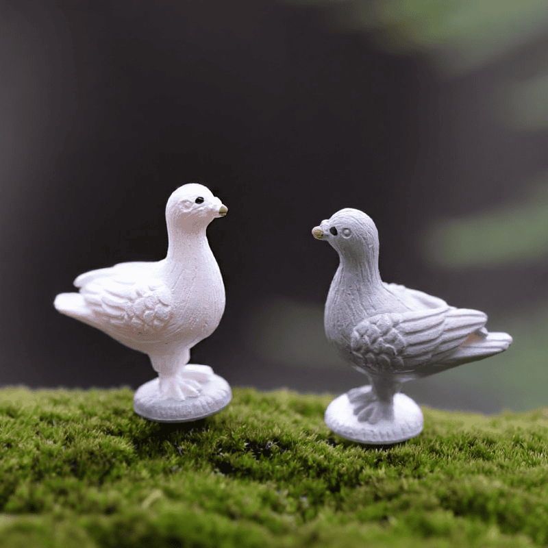 Zakkafairy Garden Decoration Fairy Garden Accessories Moss Fairy Garden Micro Landscape Miniature Garden Fleshylandscaping Fairy Garden Decoration Fairy Garden Accessories Pot Decorate Peace Dove Diymaterial