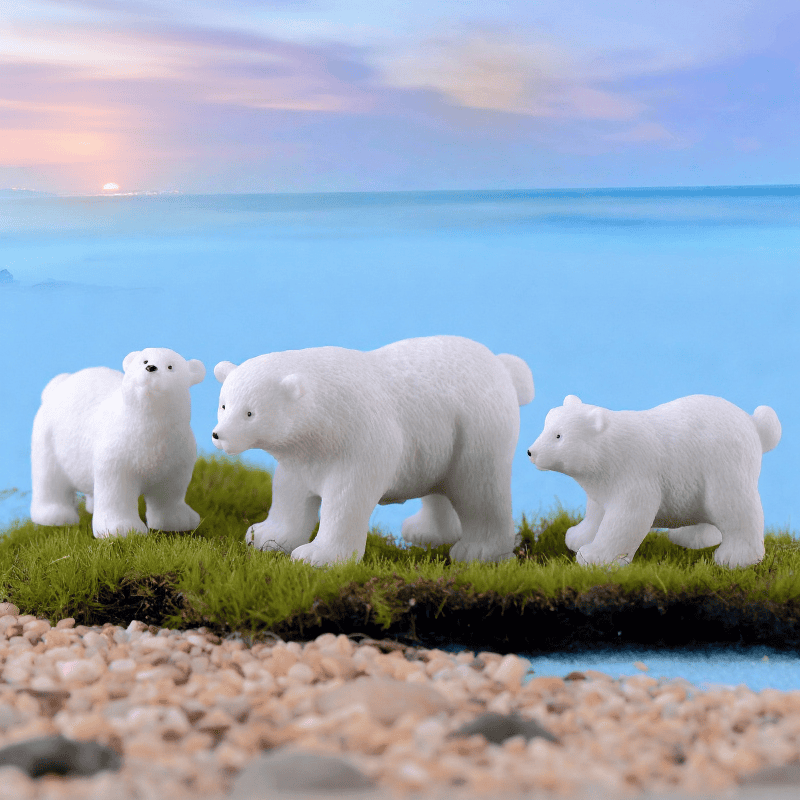 Mini Polar Bear Resin Figurine Cute DIY Decoration for Micro Landscape, Home Decor, Desktop Ornaments Gift Accessories Photo from Fairy Garden Supplies Mini Polar Bear Resin Figurine Cute Diy Decoration For Micro Landscape, Home Decor, Desktop Ornaments Gift Accessories Picture Of Fairy Garden Supplies