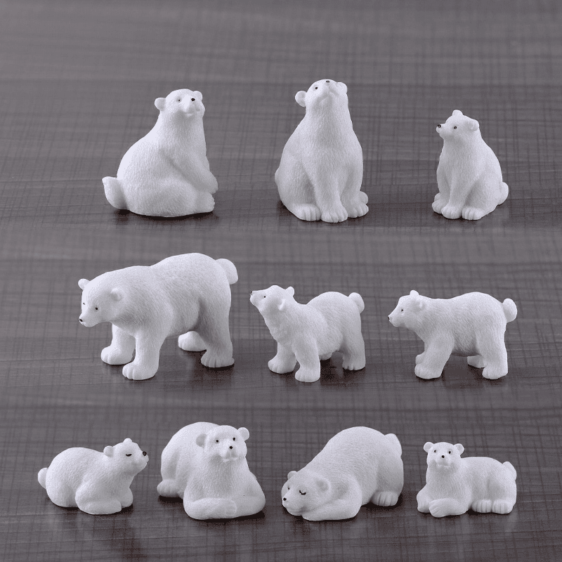 Mini Polar Bear Resin Figurine Cute DIY Decoration for Micro Landscape, Home Decor, Desktop Ornaments Gift Accessories Photo from Fairy Garden Supplies Mini Polar Bear Resin Figurine Cute Diy Decoration For Micro Landscape, Home Decor, Desktop Ornaments Gift Accessories Picture Of Fairy Garden Supplies