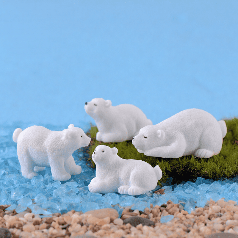Mini Polar Bear Resin Figurine Cute DIY Decoration for Micro Landscape, Home Decor, Desktop Ornaments Gift Accessories Photo from Fairy Garden Supplies Mini Polar Bear Resin Figurine Cute Diy Decoration For Micro Landscape, Home Decor, Desktop Ornaments Gift Accessories Picture Of Fairy Garden Supplies