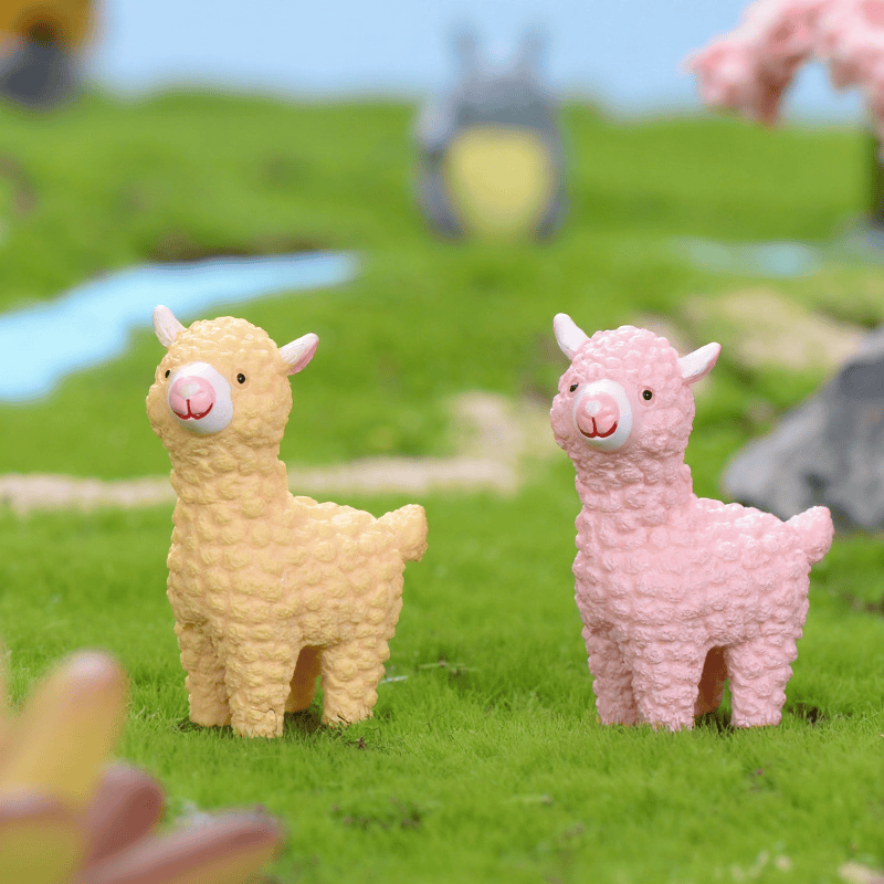 Mini Fairy Garden Supplies Pot Bonsai Fairy Garden Accessories Resin Alpaca Kids Gifts Toys Lovely Sheep Wholesale Fairy Garden Decoration Mini Fairy Garden Supplies Pot Bonsai Fairy Garden Accessories Resin Alpaca Kids Gifts Toys Lovely Sheep Wholesale Fairy Garden Decoration