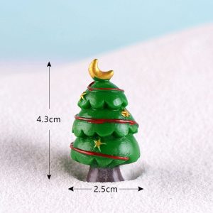 1 Pcs Merry Christmas Tree Day Russian Spain Canada France Israel Small Crafts Garden Ornament Miniatures Home Man