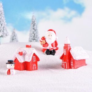 Merry Christmas Tree Decoration Hanging Small House Unique Resin Snow House New Year Garland Craft Gift Decor For Home Wholesale Price Fairy Garden Supply Image Of Fairy Garden Supplies