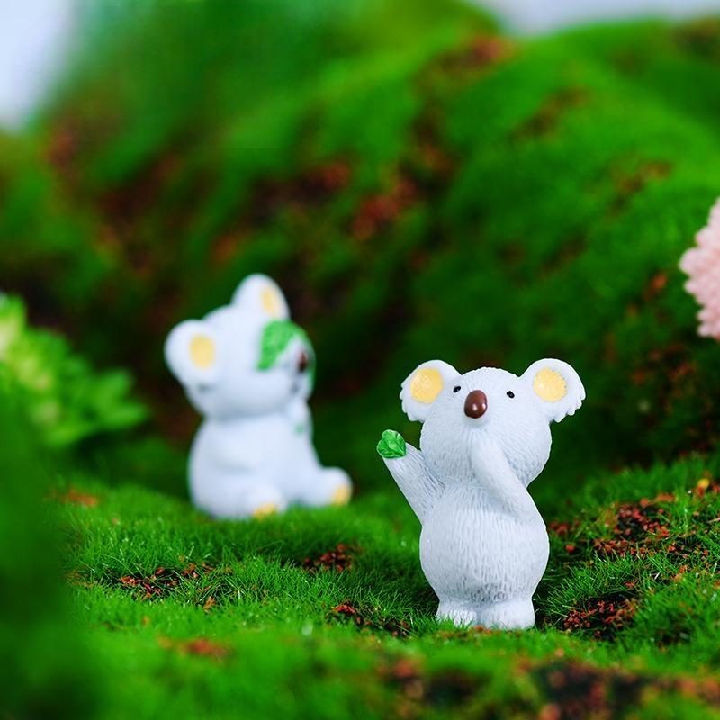 Koala Bear Brothers Figures Animal Model Miniature Figurine Wedding Decoration Doll Fairy Garden Statue Home Gift Moss Garden Wholesale Price Fairy Garden Supply Picture Of Fairy Garden Supplies