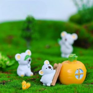 Koala Bear Brothers Figures Animal Model Miniature Figurine Wedding Decoration Doll Fairy Garden Statue Home Gift Moss Garden Wholesale Price Fairy Garden Supply Picture Of Fairy Garden Supplies