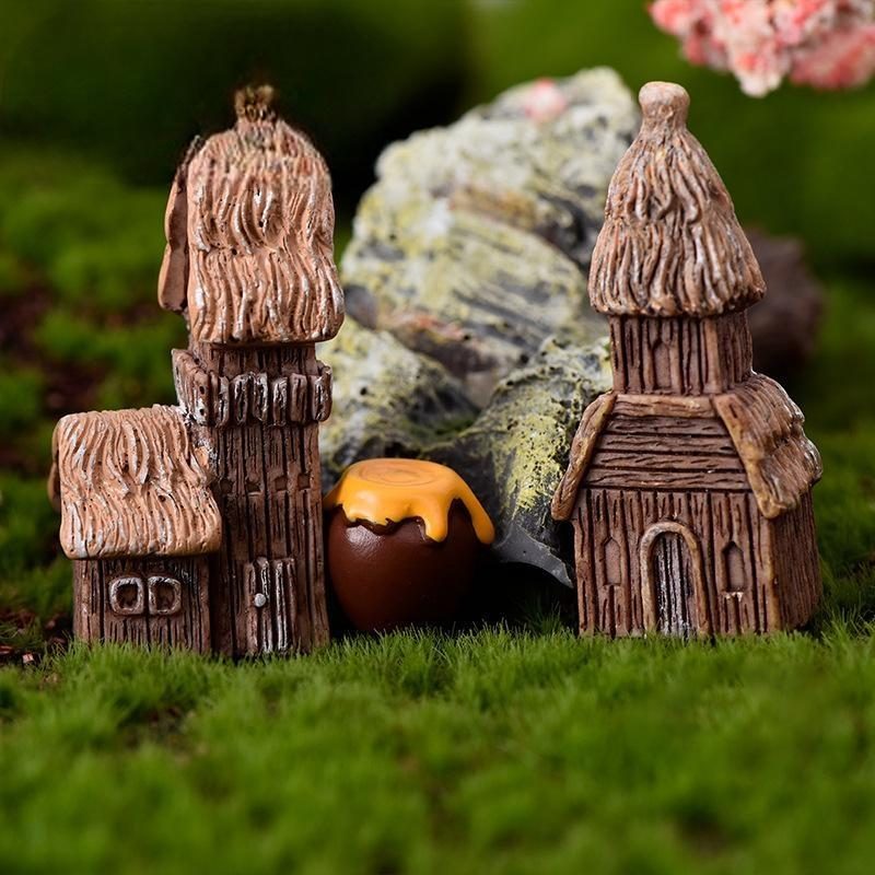 Countryside Cottage Model Woodeen House Miniature Figurine Simulation Landscape Decoration Fairy Garden Statue Home Gift Garden Wholesale Price Fairy Garden Supply Picture From Fairy Garden Supplies