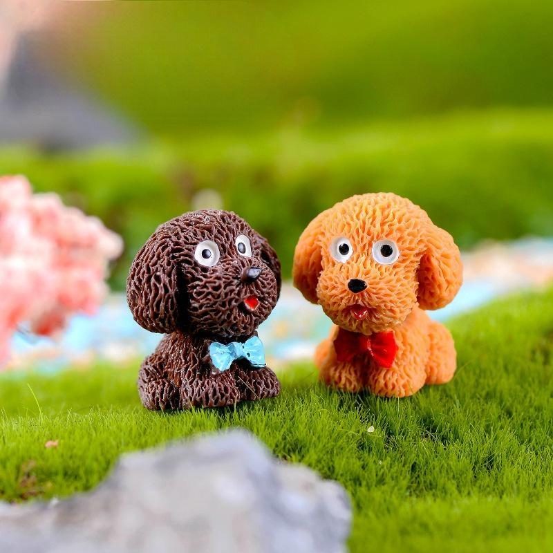 4pc/lot Teddy Dog Miniature Figurine Cute cartoon Figures animal models Pet toy DIY Accessories Doll House toy Decoration Photo from Fairy Garden Supplies 4Pc/lot Teddy Dog Miniature Figurine Cute Cartoon Figures Animal Models Pet Toy Diy Accessories Doll House Toy Decoration Photo Of Fairy Garden Supplies