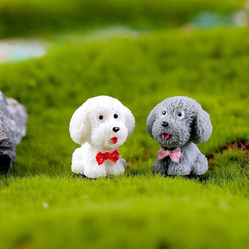 4pc/lot Teddy Dog Miniature Figurine Cute cartoon Figures animal models Pet toy DIY Accessories Doll House toy Decoration Photo from Fairy Garden Supplies 4Pc/lot Teddy Dog Miniature Figurine Cute Cartoon Figures Animal Models Pet Toy Diy Accessories Doll House Toy Decoration Photo Of Fairy Garden Supplies
