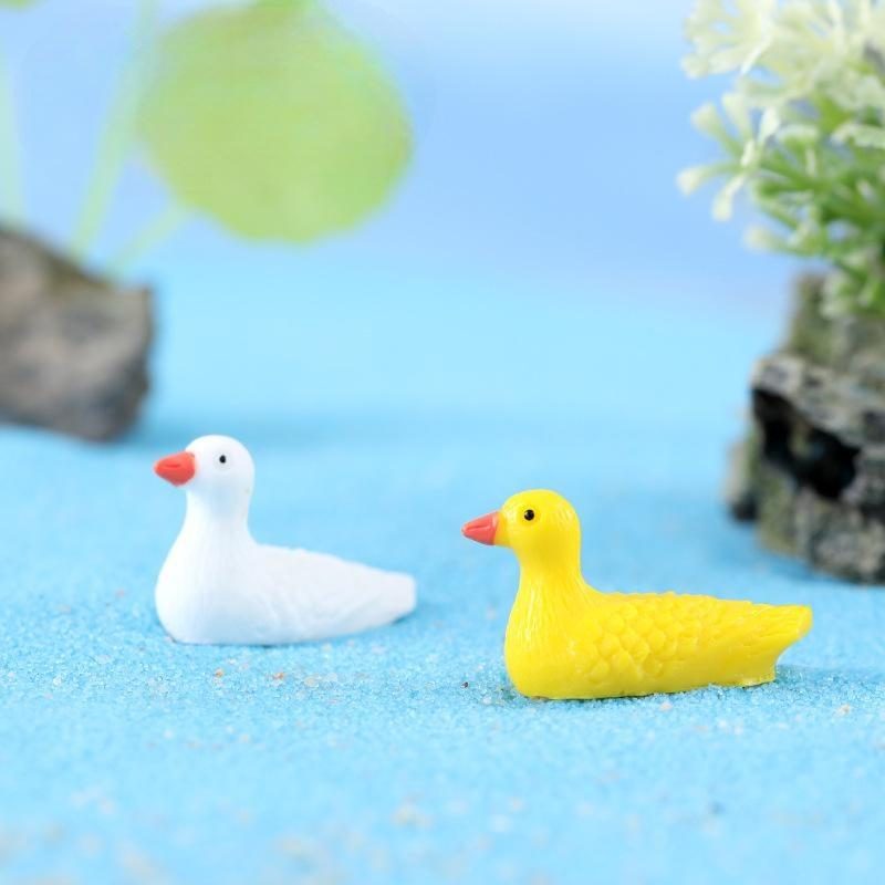 Modeling Animals Yellow Seagull Anime Figure Resin Cartoon Landscape Ornaments Creative Crafts Pendant Materials Figma Gifts Image From Fairy Garden Supplies