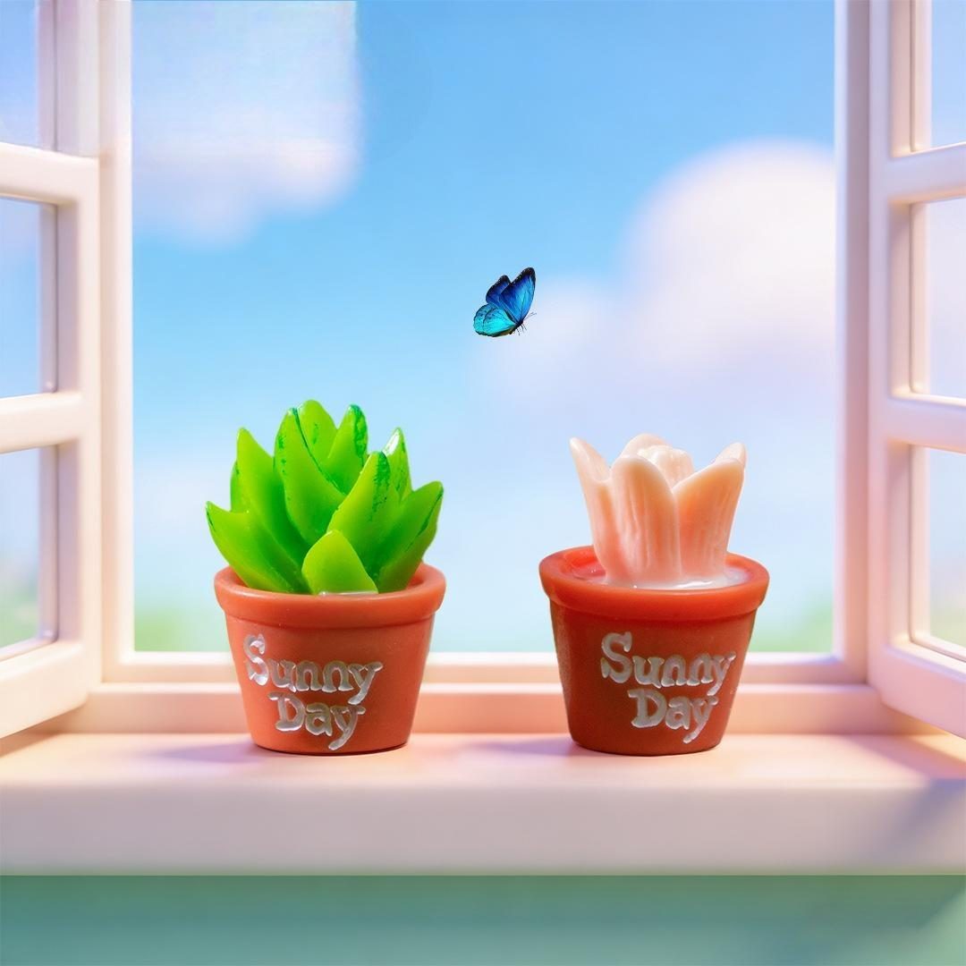 1Pcs Cute Mini Succulent Cactus Plant Decor Diy Resin Crafts Fairy Garden Miniatures Ornament Terrarium Figurines Decor Picture From Fairy Garden Supplies