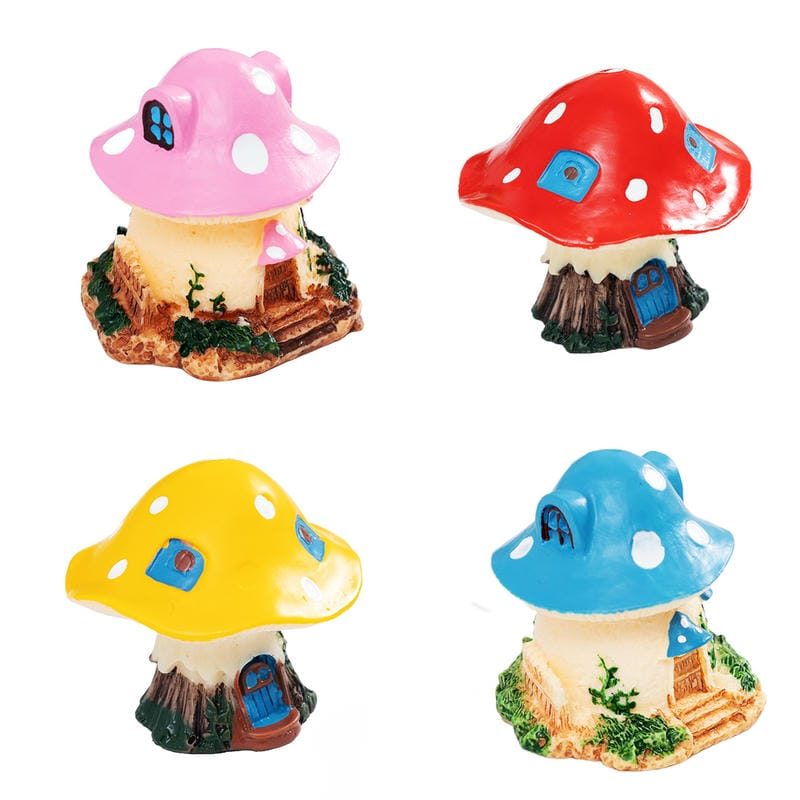4 Style Rural Mushroom House Fairy Garden Miniatures Gnomes Moss Terrariums Resin Crafts Figurines Home Decoration Photo of Fairy Garden Supplies 4 Style Rural Mushroom House Fairy Garden Miniatures Gnomes Moss Terrariums Resin Crafts Figurines Home Decoration Picture From Fairy Garden Supplies