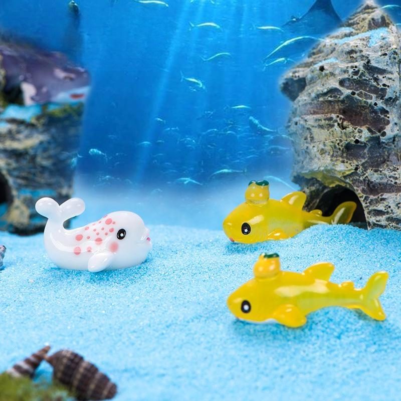 1Pc Sea Animal Shark Crocodile Octopus Fish Resin Figurine Model Garden Sandbox Home Miniature Ornament Decoration Accessory Picture Of Fairy Garden Supplies
