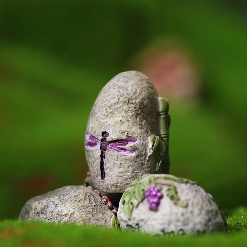 Flower Welcome Garden Stone Road Sign Figurine Fairy Garden Artificial Resin Craft Home Miniature Decoration Accessories Picture Of Fairy Garden Supplies