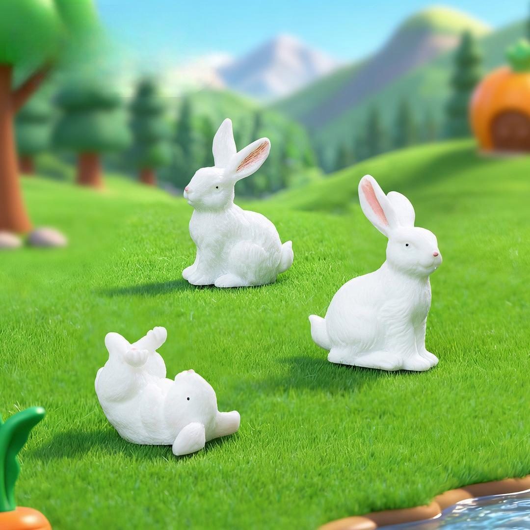 White Rabbit figurine Animal Model Resin Craft micro landscape home decor miniature decoration accessories Picture from Fairy Garden Supplies White Rabbit Figurine Animal Model Resin Craft Micro Landscape Home Decor Miniature Decoration Accessories Picture From Fairy Garden Supplies