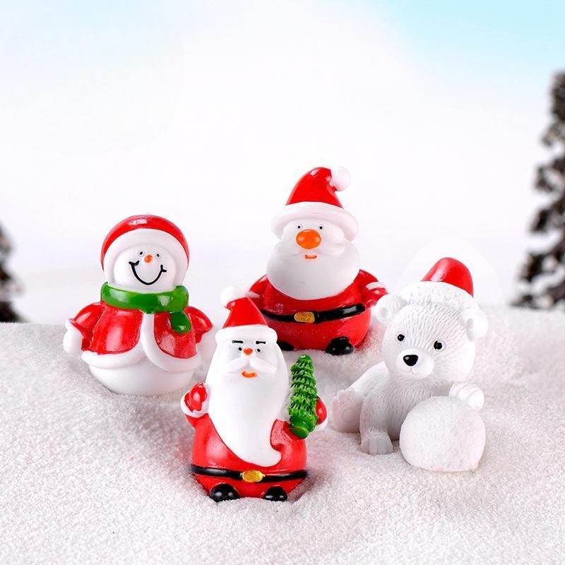Christmas Miniature Snowman Santa Claus Gift Terrarium Figurines Fairy Garden Ornaments Accessories Resin Picture of Fairy Garden Supplies Christmas Miniature Snowman Santa Claus Gift Terrarium Figurines Fairy Garden Ornaments Accessories Resin Image From Fairy Garden Supplies