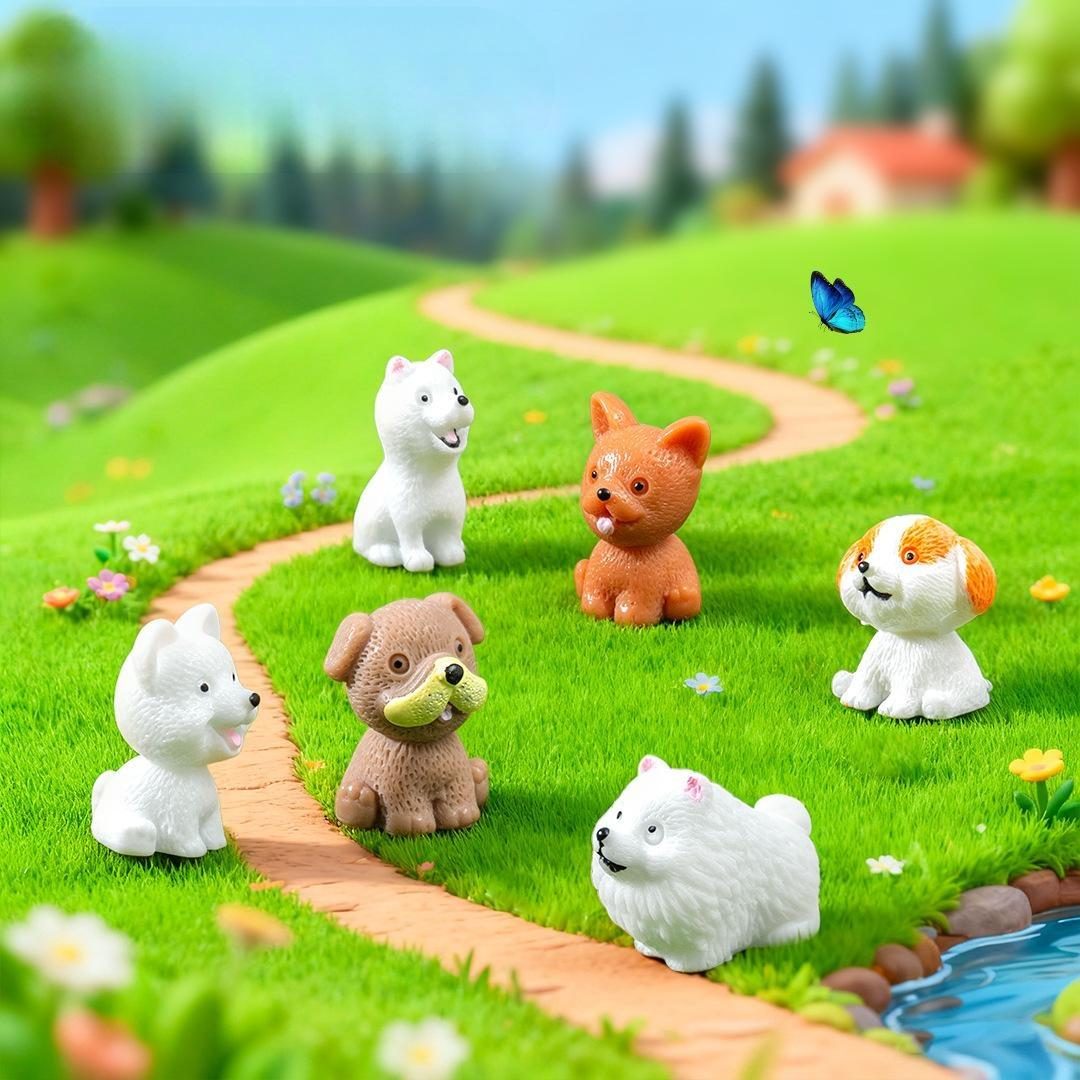 Mini size Puppy action Figures small dog Animal Model Miniature Figurine Fairy home Doll Decoration Girl toy gift Image of Fairy Garden Supplies Mini Size Puppy Action Figures Small Dog Animal Model Miniature Figurine Fairy Home Doll Decoration Girl Toy Gift Image From Fairy Garden Supplies