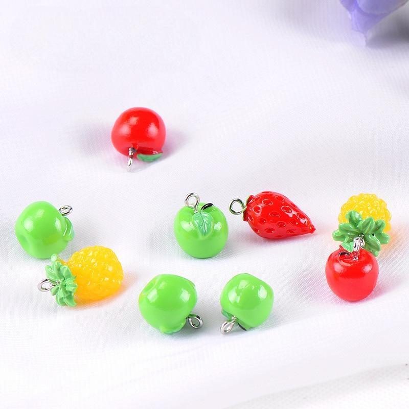 Mini Fruit Pendant Strawberry Green Apple Air Dry Clay Slime Beads Playdough Tools Crafts Resin Accessories Toys Photo From Fairy Garden Supplies