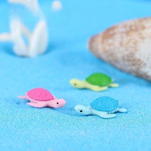 Mini Tortoise Miniature Fairy Garden Decoration Doll House Terrarium Micro Landscape Decoration Miniatures Terrarium Fairy Garden Sea Turtle Aquarium Accessories Picture Of Fairy Garden Supplies