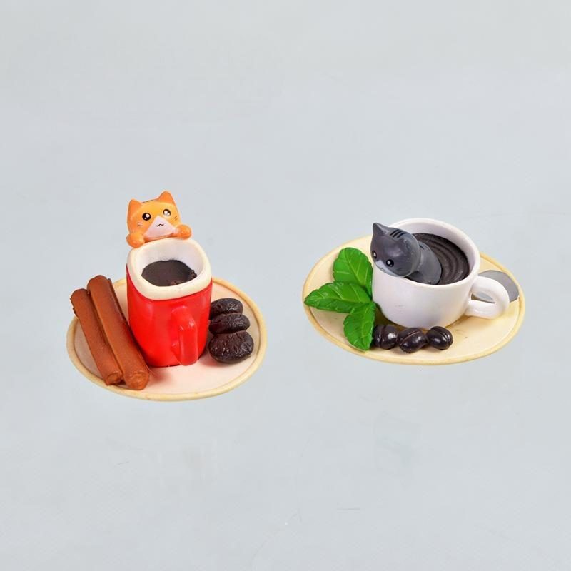 Cute Sushi Dessert Cat Figurine Animal Model Home Decor Miniature Fairy Garden Decoration Accessories Modern Bonsai Pvc Ornament Picture From Fairy Garden Supplies