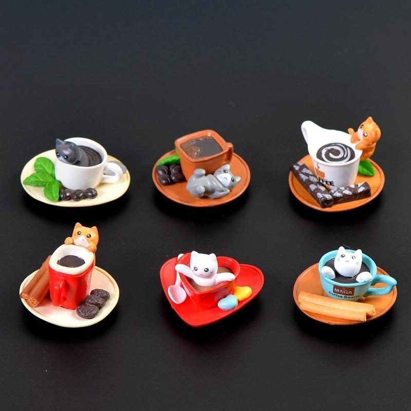 Cute Sushi Dessert Cat Figurine Animal Model Home Decor Miniature Fairy Garden Decoration Accessories Modern Bonsai Pvc Ornament Picture From Fairy Garden Supplies