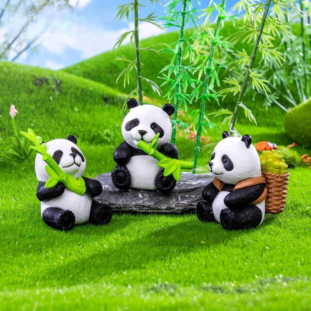 Cute Panda On Bamboo Miniature Figurine Diy Fairy Garden Accessories Micro Landscape Decor Terrarium Desktop Mini Garden Ornament Cute Panda On Bamboo Miniature Figurine Diy Fairy Garden Accessories Micro Landscape Decor Terrarium Desktop Mini Garden Ornament